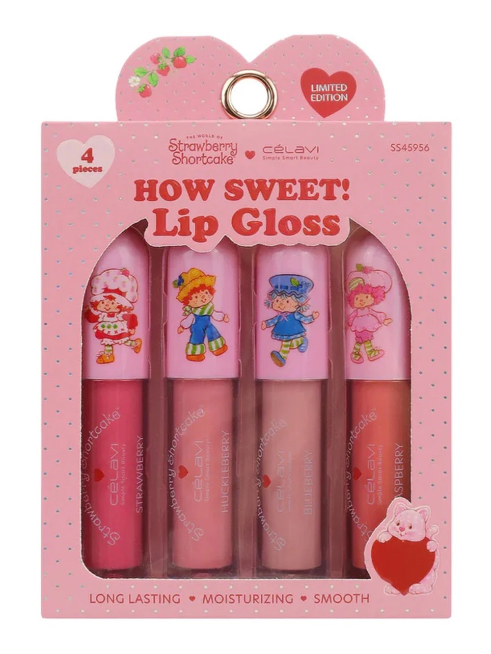 Strawberry Shortcake Célavi Lip Gloss Christmas Gift Limited Edition NIB Kawaii